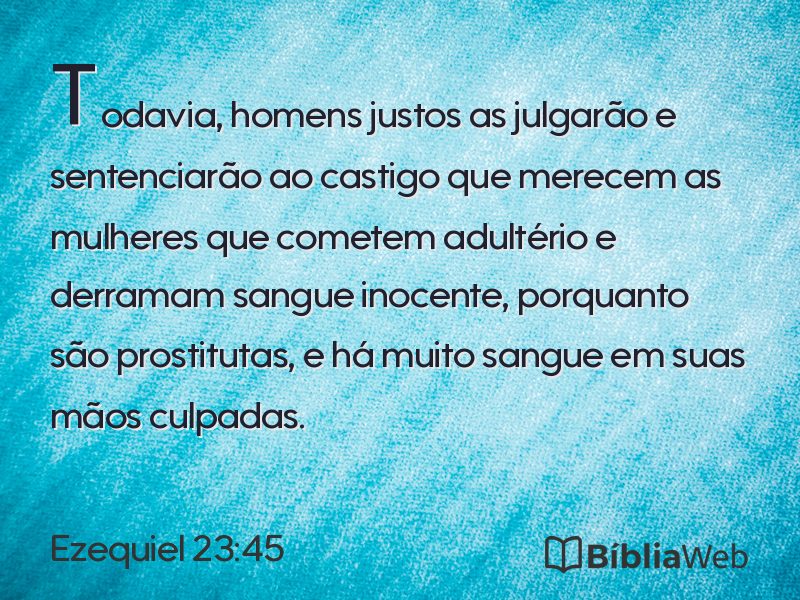 Ezequiel 23:45 em imagem para compartilhar