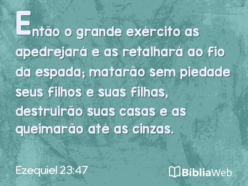 Ezequiel 23:47 em imagem para compartilhar