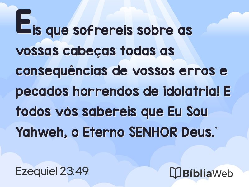 Ezequiel 23:49 em imagem para compartilhar