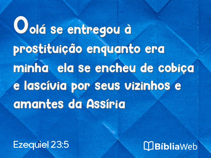 Ezequiel 23:5 em imagem para compartilhar
