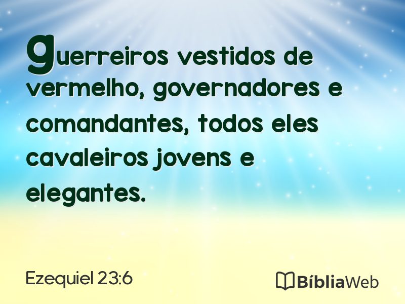 Ezequiel 23:6 em imagem para compartilhar
