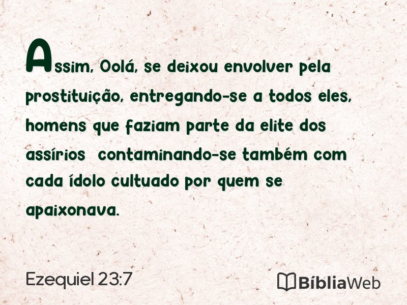 Ezequiel 23:7 em imagem para compartilhar