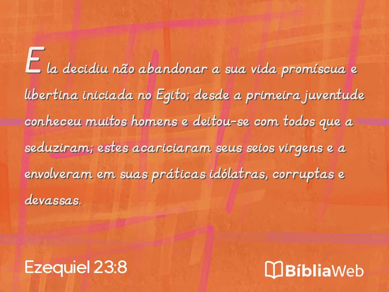 Ezequiel 23:8 em imagem para compartilhar