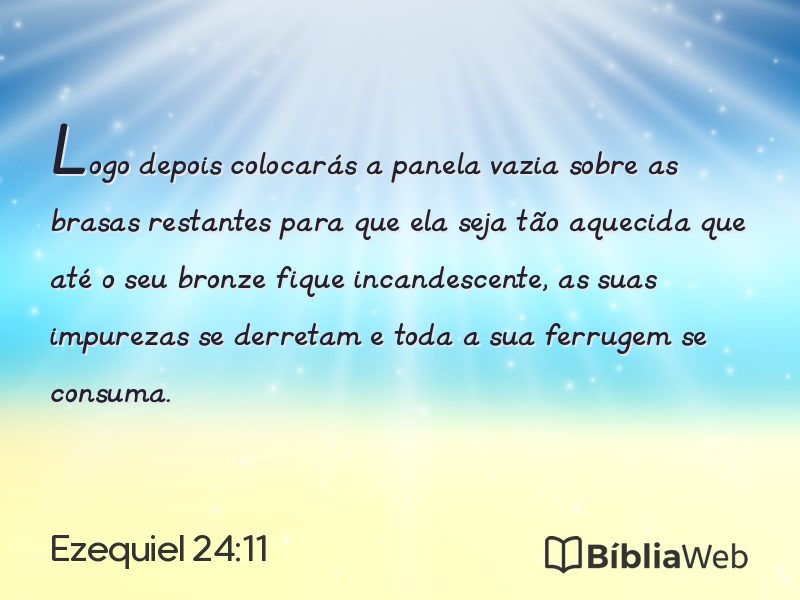 Ezequiel 24:11 em imagem para compartilhar
