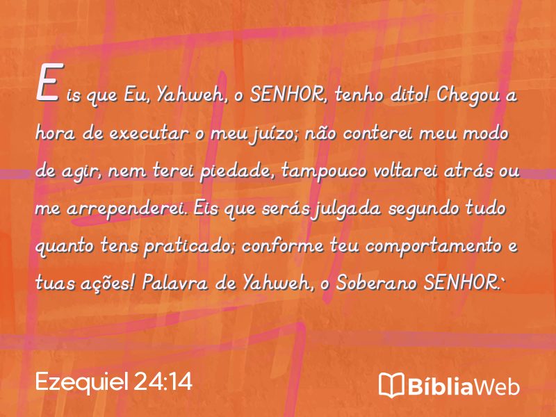Ezequiel 24:14 em imagem para compartilhar