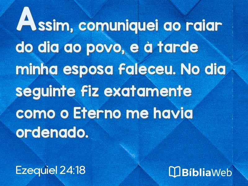 Ezequiel 24:18 em imagem para compartilhar