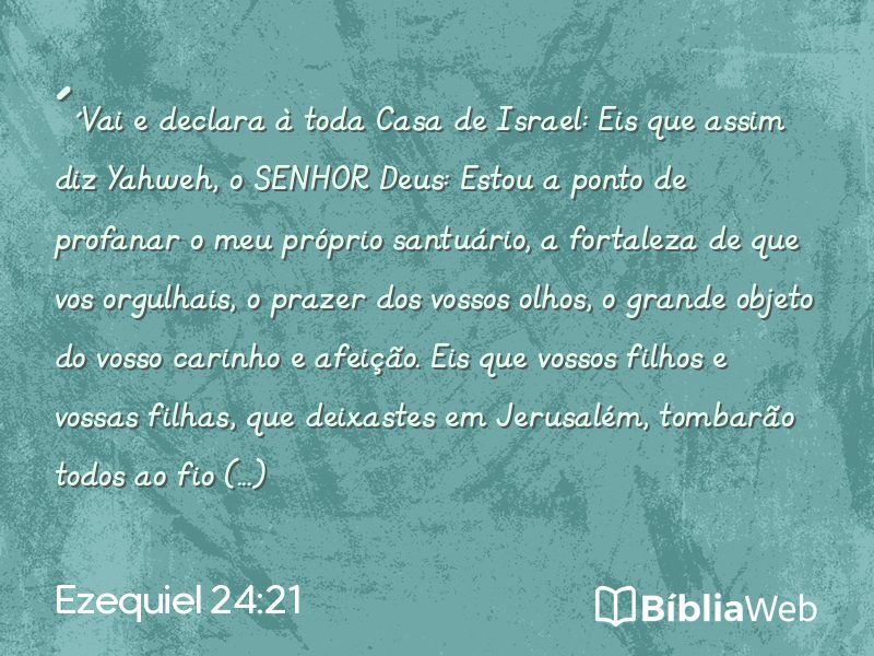 Ezequiel 24:21 em imagem para compartilhar