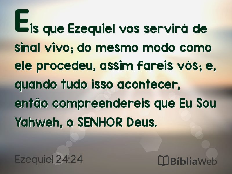 Ezequiel 24:24 em imagem para compartilhar