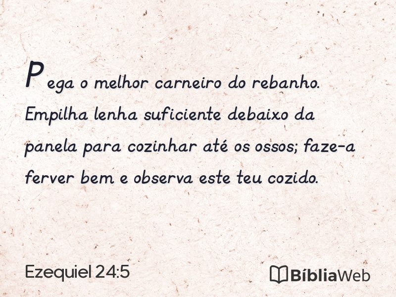 Ezequiel 24:5 em imagem para compartilhar