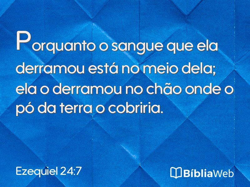 Ezequiel 24:7 em imagem para compartilhar