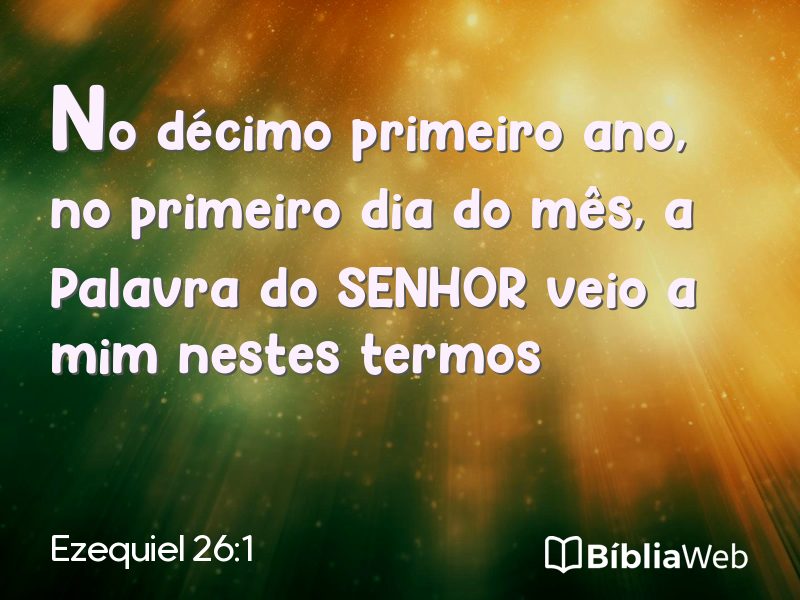 Ezequiel 26:1 em imagem para compartilhar