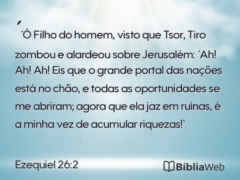 Ezequiel 26:2 em imagem para compartilhar