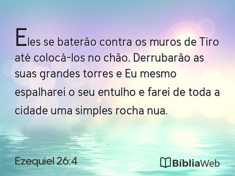 Ezequiel 26:4 em imagem para compartilhar