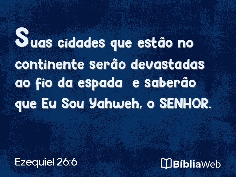 Ezequiel 26:6 em imagem para compartilhar