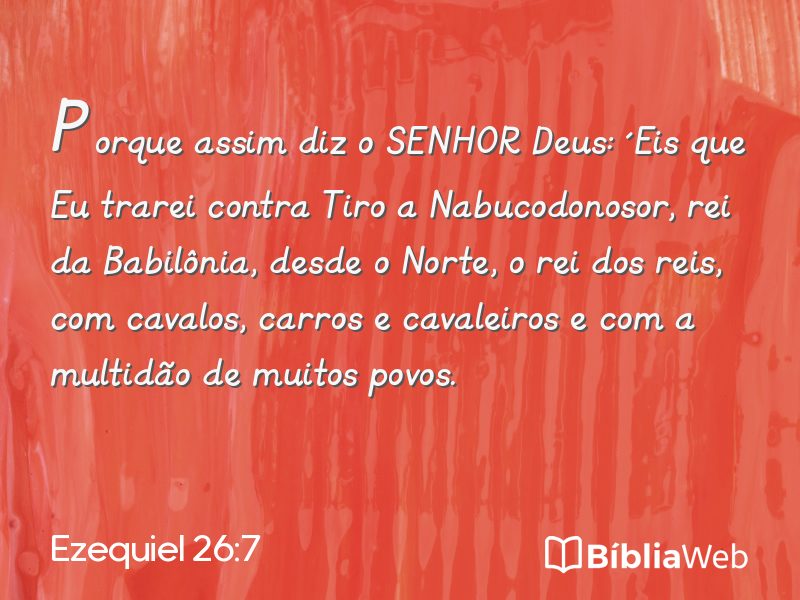 Ezequiel 26:7 em imagem para compartilhar