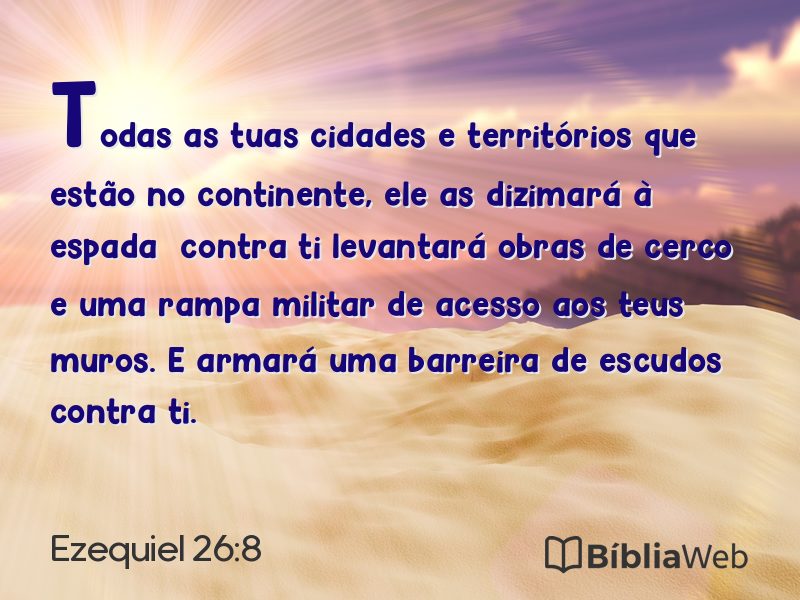 Ezequiel 26:8 em imagem para compartilhar