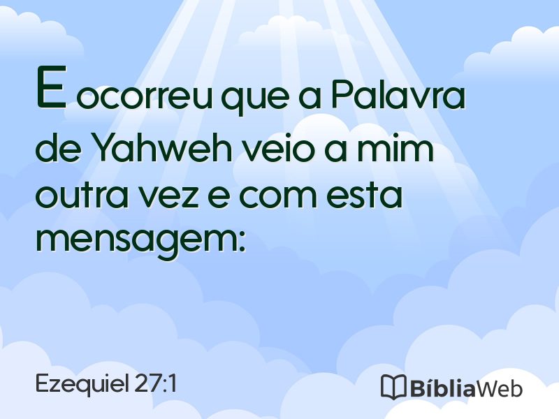 Ezequiel 27:1 em imagem para compartilhar