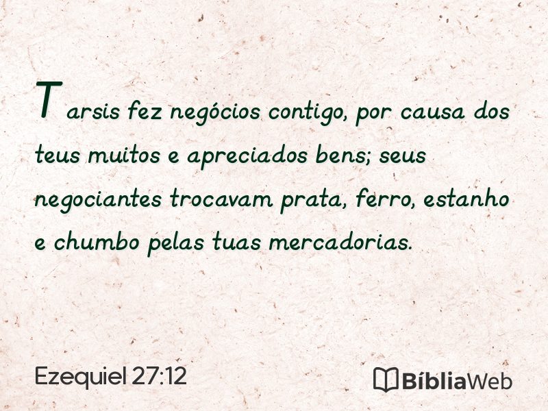 Ezequiel 27:12 em imagem para compartilhar
