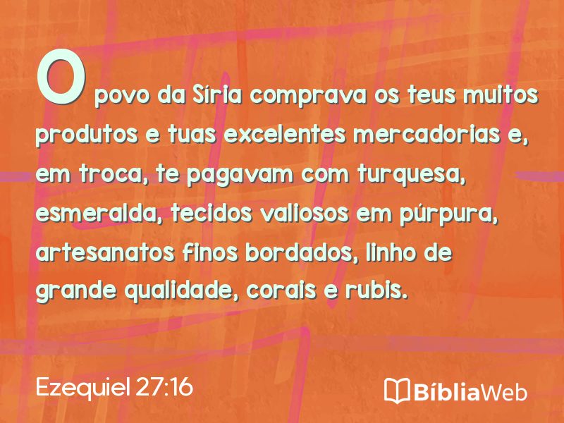 Ezequiel 27:16 em imagem para compartilhar