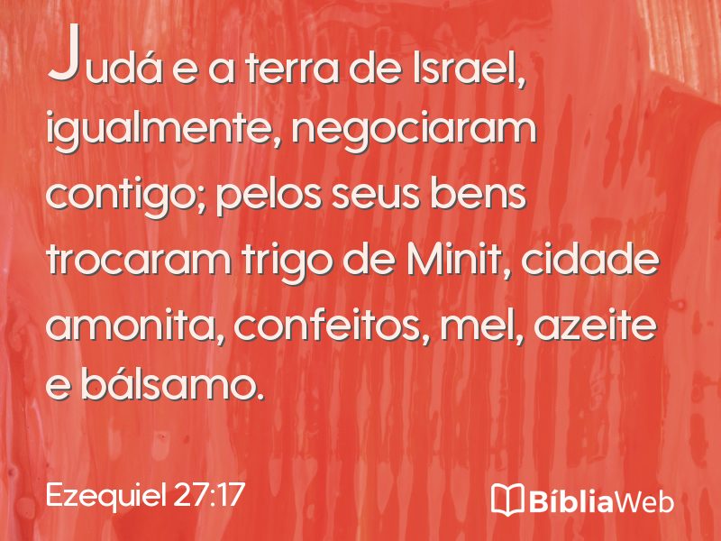 Ezequiel 27:17 em imagem para compartilhar