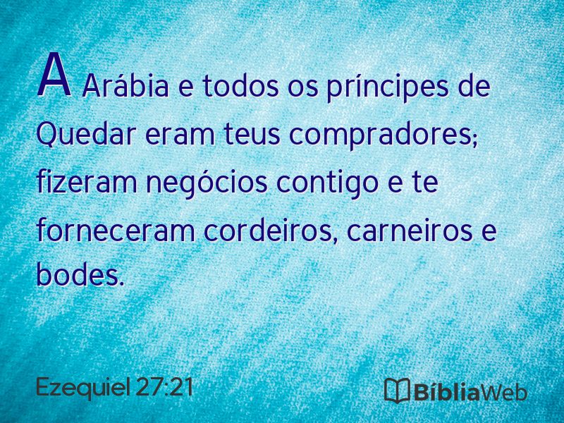 Ezequiel 27:21 em imagem para compartilhar