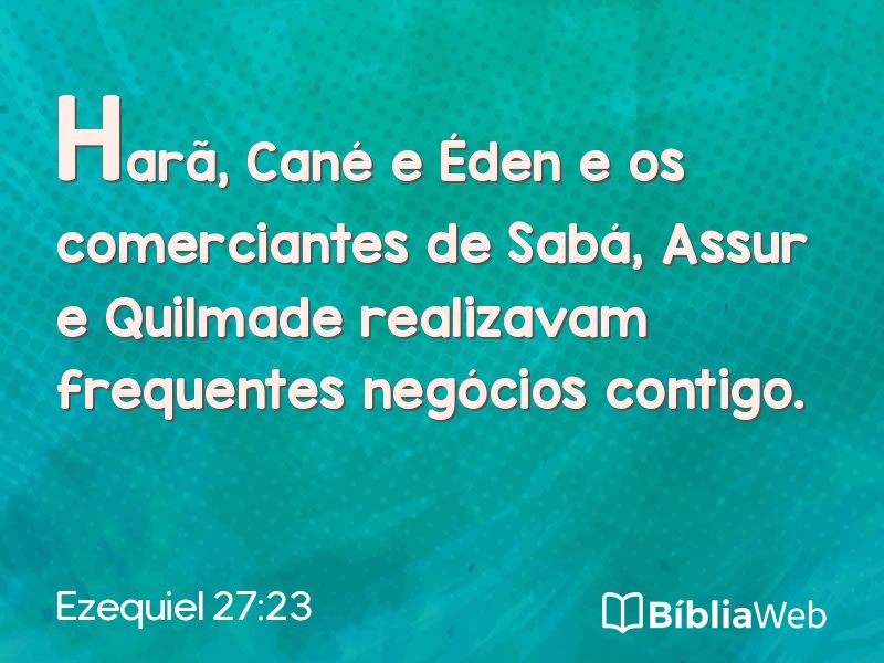 Ezequiel 27:23 em imagem para compartilhar