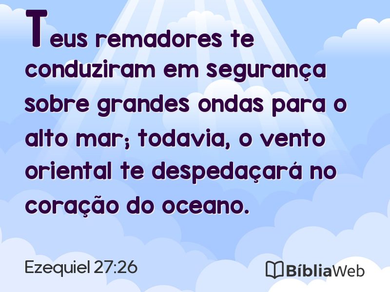 Ezequiel 27:26 em imagem para compartilhar