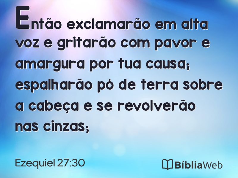 Ezequiel 27:30 em imagem para compartilhar
