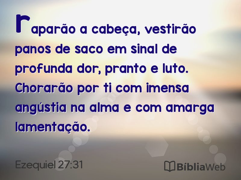 Ezequiel 27:31 em imagem para compartilhar