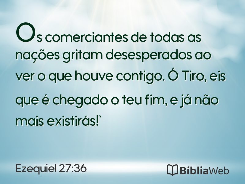 Ezequiel 27:36 em imagem para compartilhar