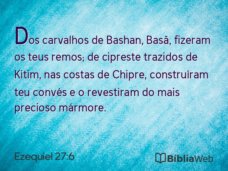 Ezequiel 27:6 em imagem para compartilhar