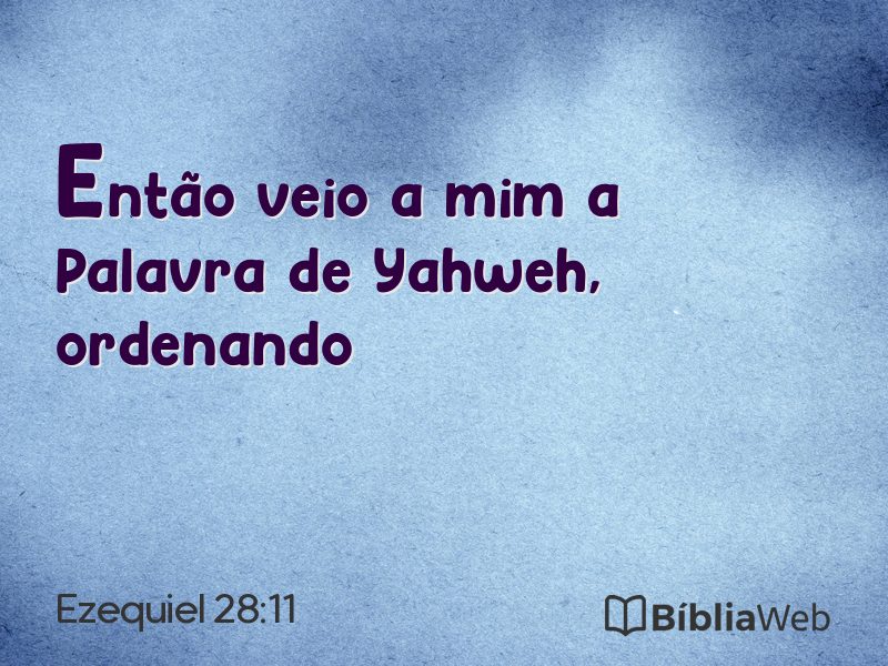 Ezequiel 28:11 em imagem para compartilhar