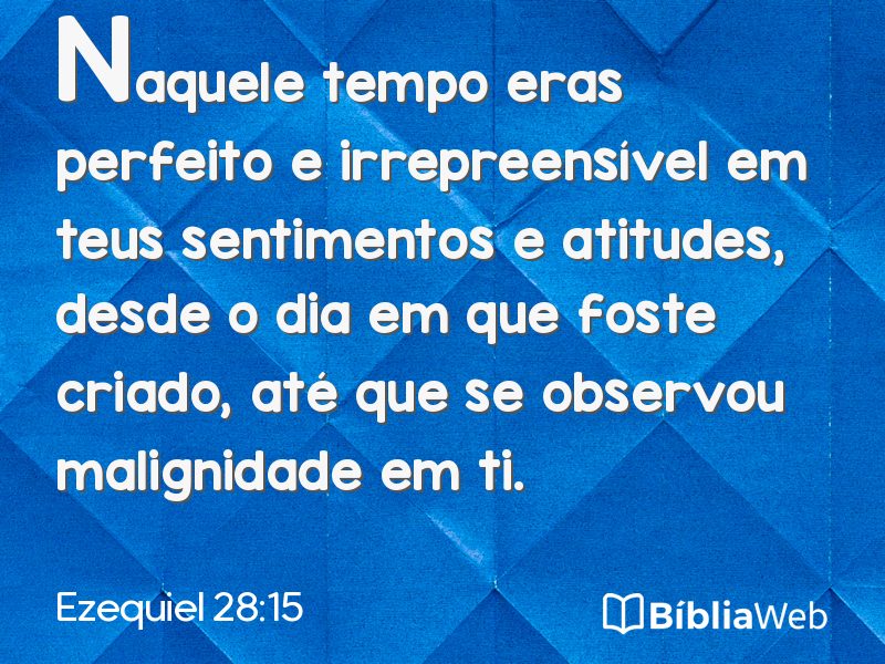 Ezequiel 28:15 em imagem para compartilhar