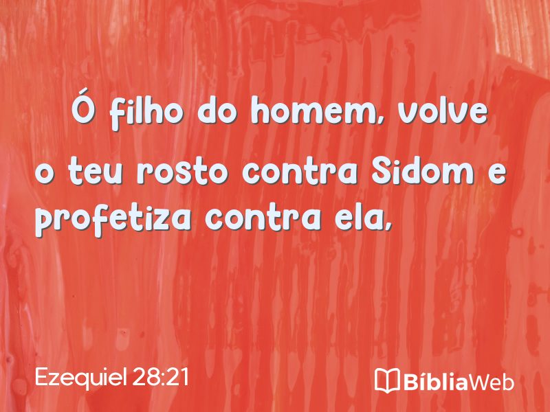 Ezequiel 28:21 em imagem para compartilhar