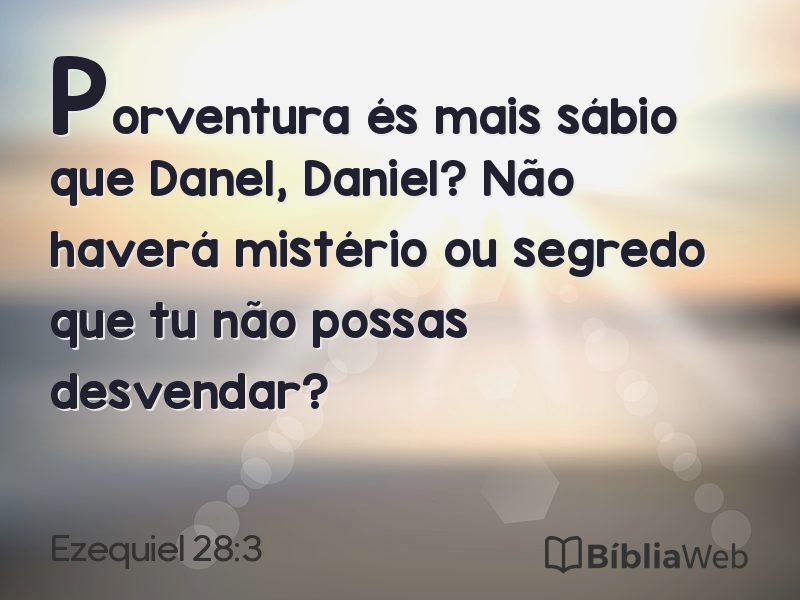 Ezequiel 28:3 em imagem para compartilhar