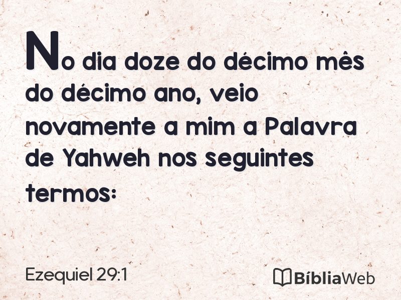Ezequiel 29:1 em imagem para compartilhar