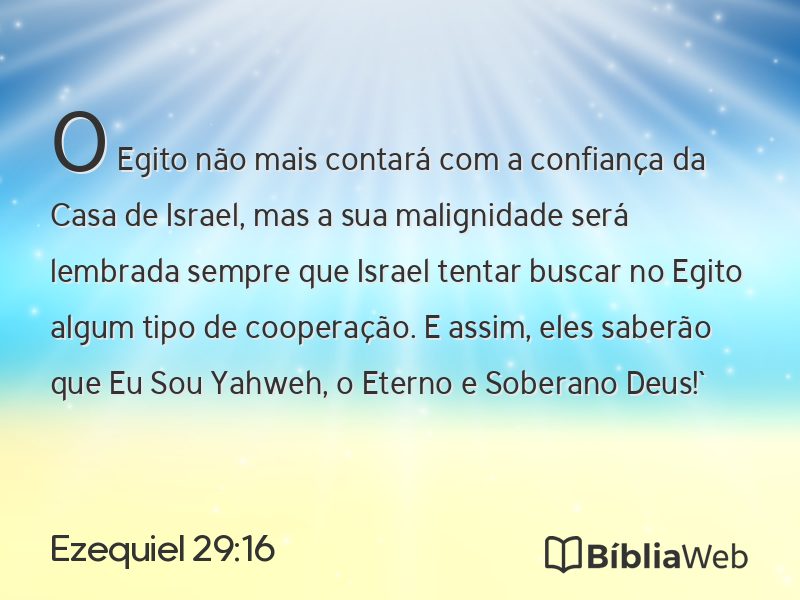 Ezequiel 29:16 em imagem para compartilhar