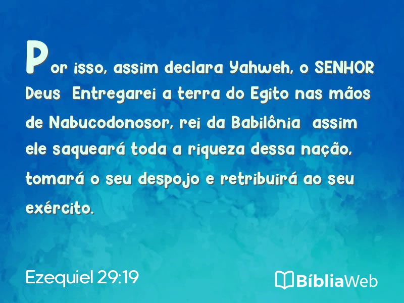 Ezequiel 29:19 em imagem para compartilhar