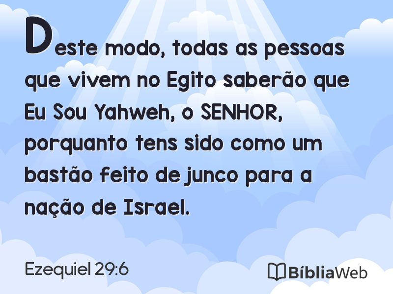 Ezequiel 29:6 em imagem para compartilhar