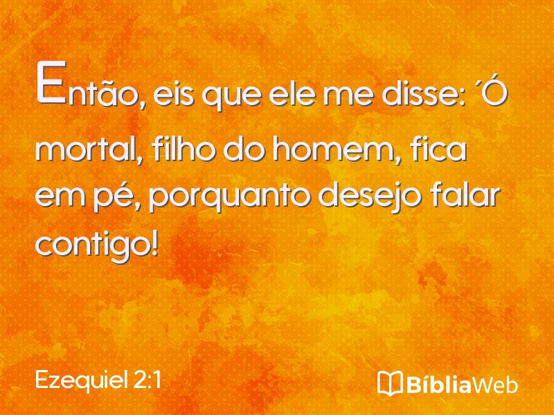 Ezequiel 2:1 em imagem para compartilhar