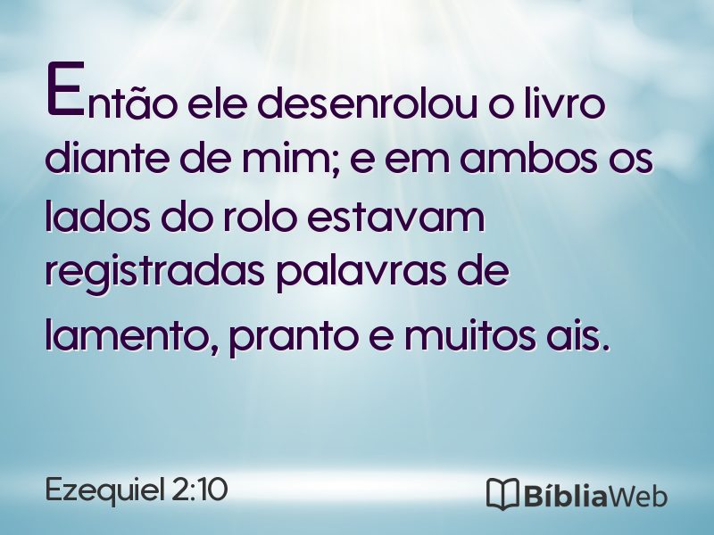 Ezequiel 2:10 em imagem para compartilhar