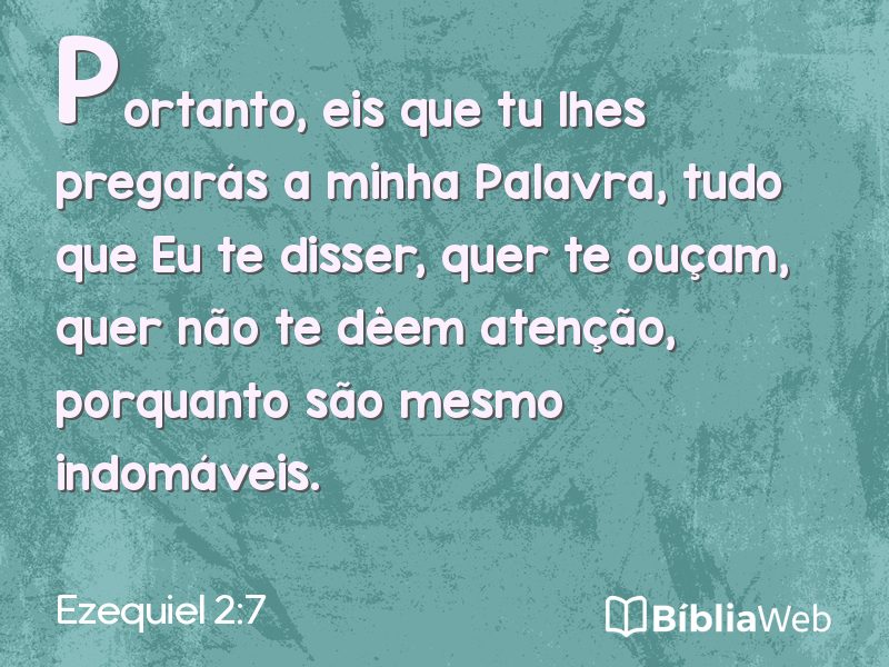 Ezequiel 2:7 em imagem para compartilhar