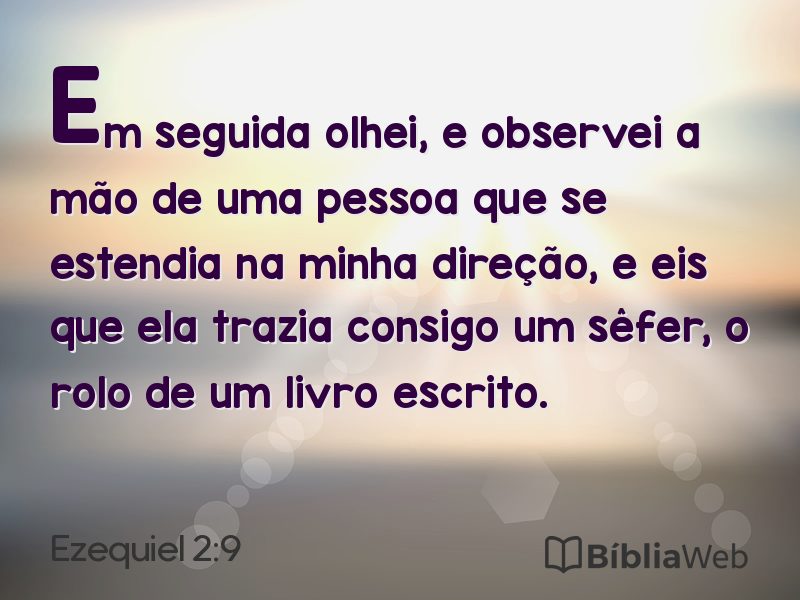 Ezequiel 2:9 em imagem para compartilhar