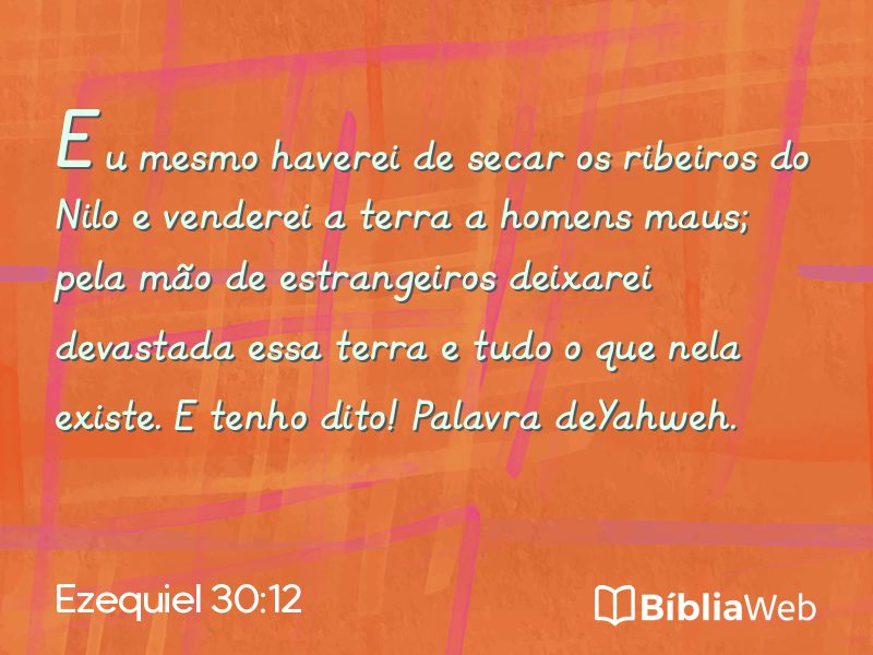 Ezequiel 30:12 em imagem para compartilhar
