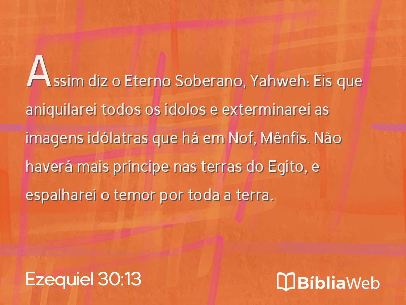 Ezequiel 30:13 em imagem para compartilhar
