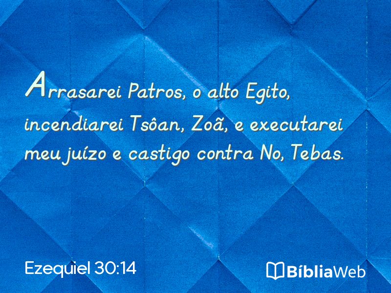 Ezequiel 30:14 em imagem para compartilhar