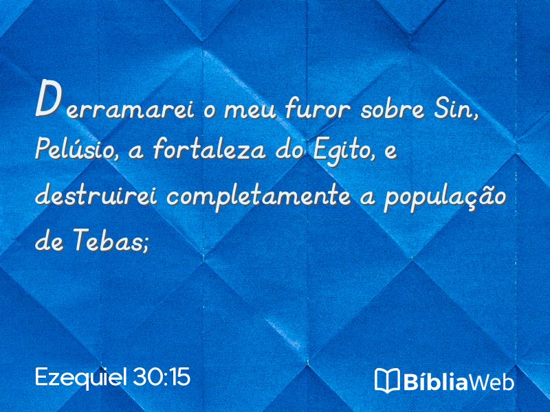 Ezequiel 30:15 em imagem para compartilhar