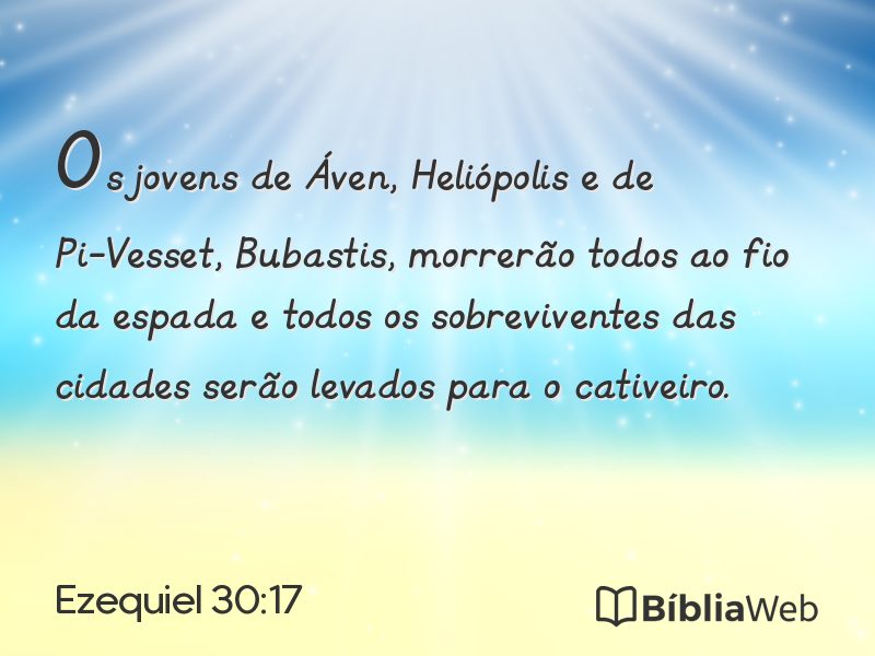 Ezequiel 30:17 em imagem para compartilhar