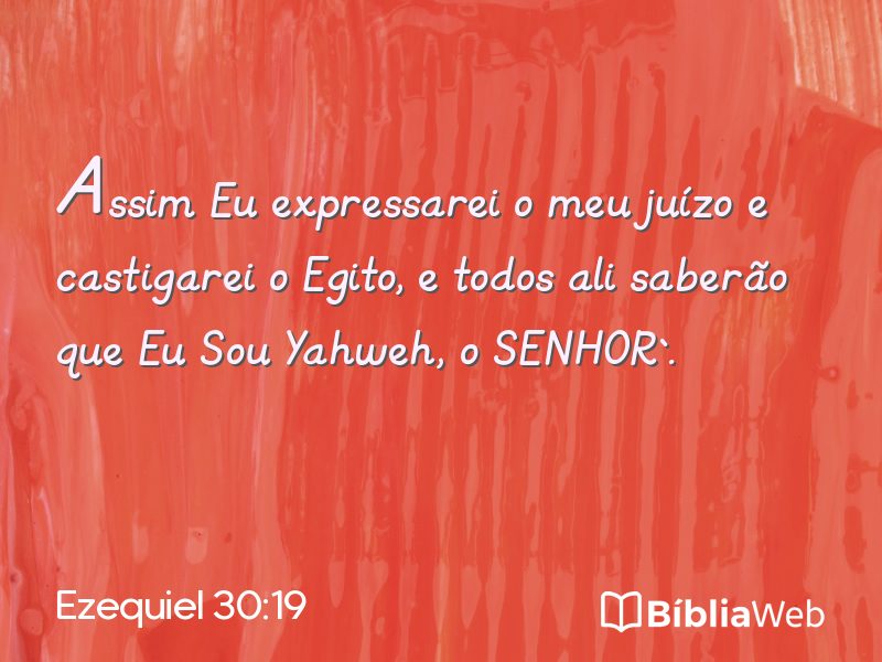 Ezequiel 30:19 em imagem para compartilhar