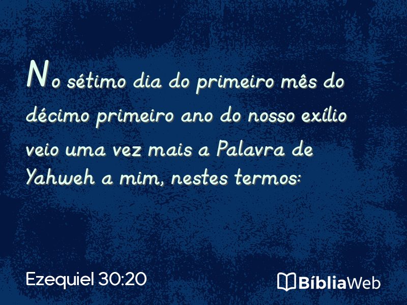 Ezequiel 30:20 em imagem para compartilhar